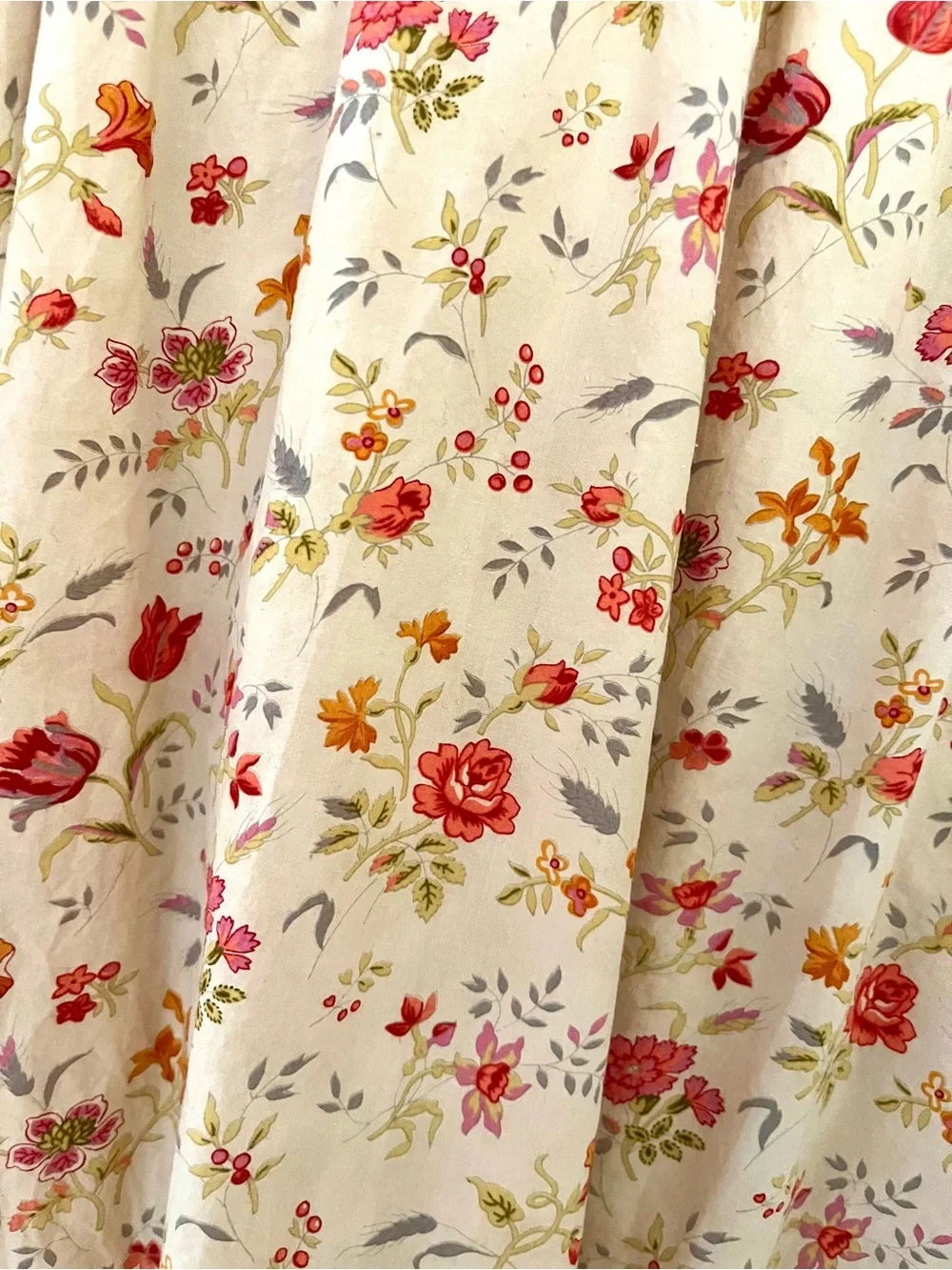 Eskandar Floral Midi Skirt